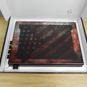 StopBox Pro Black Handgun Safe Stop Box Gun Safe Full Size Rustic Flag SB401RF